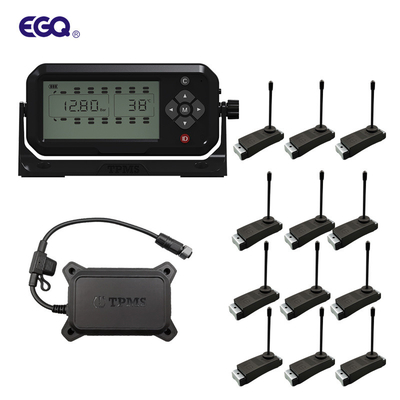 12 van de de Sensoren433.92mhz 12mA Band van de wielvrachtwagen TPMS Gebundeld de Druk Controlesysteem 203 Psi