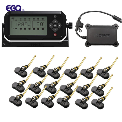 RS232-uitgang Trailer TPMS-systeem met 18 wielklepsteelsensor