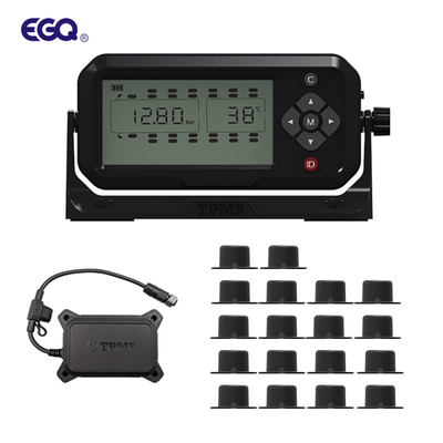 LCD-display Bandenspanningscontrolesysteem Vrachtwagen TPMS voor 18 wielen