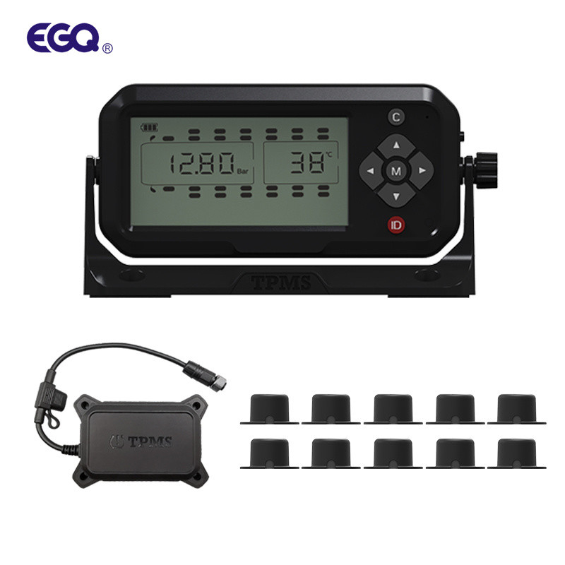 Low Power Waarschuwing Bandenspanningscontrolesysteem Truck TPMS voor 10 wielen