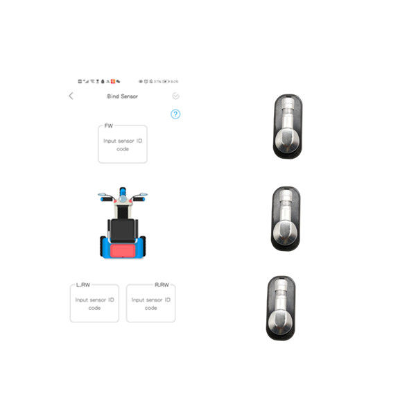 Voorzijde 3 Speculant TPMS voor van de de Banddruk van de Fietsfiets de Sensor BLE 2.4Ghz